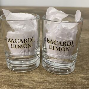 Bacardi Limon shot glasses